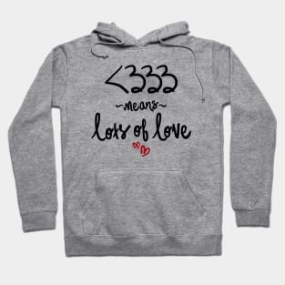 Lots of Love Lettering Design Hoodie